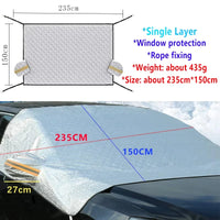 Protection pare-brise antigel pour Volkswagen Tiguan L MK3 2024-2025, neige et soleil