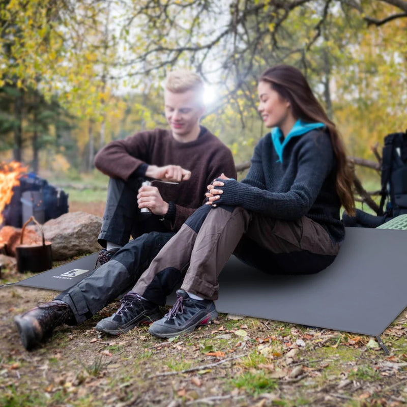 Bâche de sol de camping Oxford 210D avec œillets et sac, 5 tailles