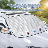 Protection pare-brise voiture givre et neige, imperméable, 2 tailles avec ou sans aimants