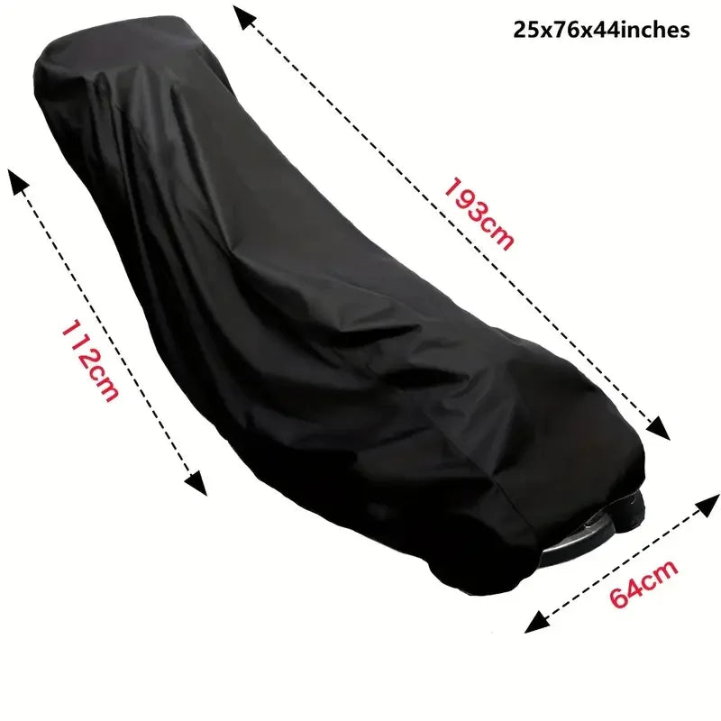 Housse tondeuse à gazon Oxford imperméable pour tondeuse à pousser, 193 x 112 x 64 cm