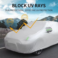 Housse voiture pour Audi Q5, Oxford 210T imperméable, anti-UV, argent ou noir