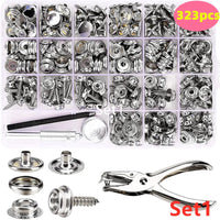 Kit de boutons-pression inox pour bâche et housse de bateau, de 50 à 80 jeux