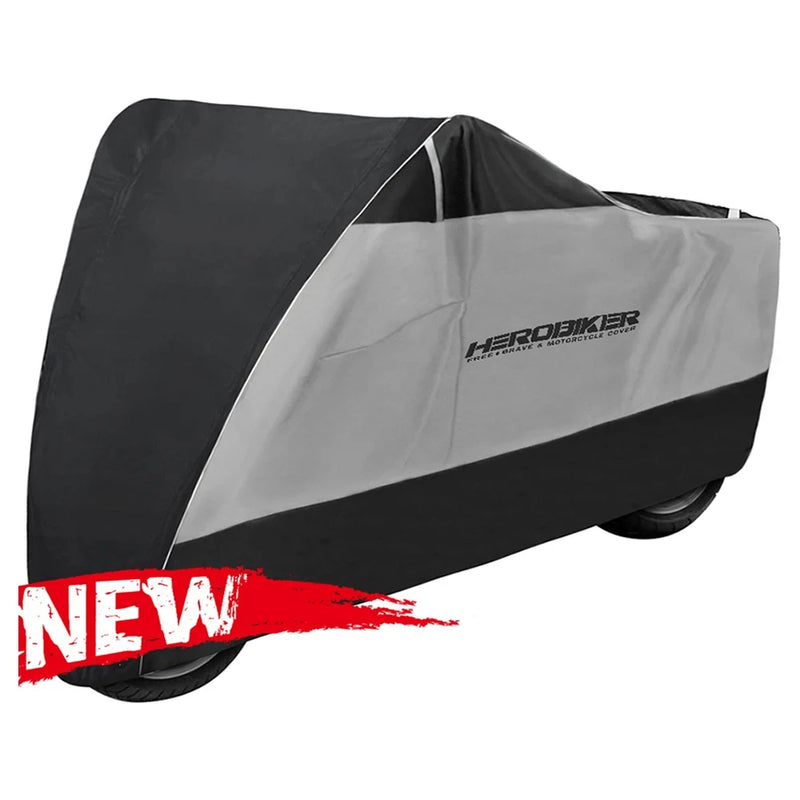 Housse moto universelle imperméable en polyester 190T, 4 coloris, 6 tailles de 160 à 260 cm