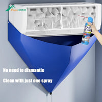 Bâche de nettoyage climatiseur mural en PEVA bleu avec tuyau d'évacuation, 5 modèles