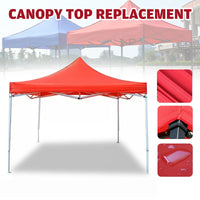 Toile de remplacement pour tonnelle pliante, rouge ou bleu, 2x2 à 3x4,5 m, structure non incluse