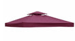 Bâche de toit pour tonnelle 3 x 3 m polyester 300D imperméable anti-UV, 7 coloris