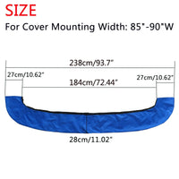 Housse de rangement pour bimini 4 arceaux en polyester 600D, hydrofuge, anti-UV, noire ou bleue