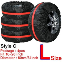 Housses de pneus en polyester 190T ou 210T, lot de 4, 13 à 20 pouces