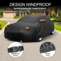 Housse voiture pour Mazda MX-5 Miata, film aluminium et coton spunlace, respirante, 400 x 175 x 115 cm