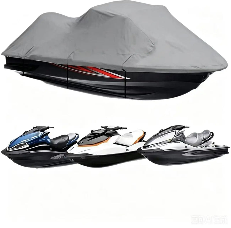 Housse jet ski remorquable en Oxford 210D, noire ou grise, 420 x 300 cm