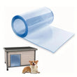 Bande de rideau PVC souple transparente 18 cm, longueurs 1,95 m, 2 m ou 2,10 m