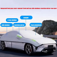 Demi-housse voiture anti-gel et anti-UV à isolation thermique, pour monospace, berline, SUV et compacte