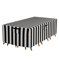 Housse de salon de jardin rectangulaire Oxford 600D, 4 motifs, 183 ou 213 x 112 cm