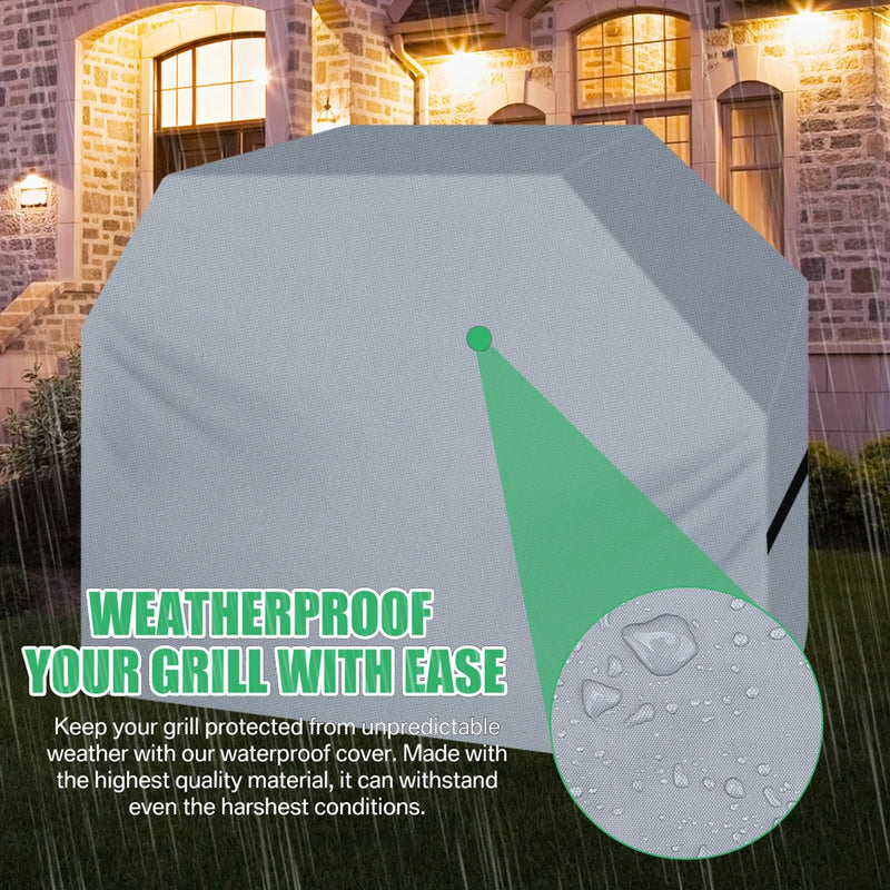 Housse de barbecue à gaz 147 x 61 x 122 cm en Oxford 190D imperméable
