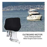 Housse de protection moteur hors-bord noire anti-poussière, Oxford 420D, 6 à 225 HP
