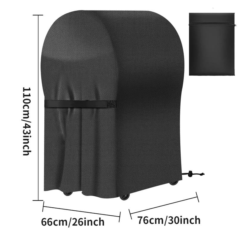 Housse barbecue Oxford 210D imperméable noir, sable ou gris, sangle réglable, 6 modèles