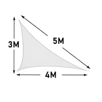Voile d'ombrage blanche en Oxford 420D, carrée, rectangulaire ou triangulaire