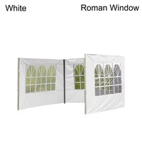 Paroi latérale de tonnelle 3 x 3 m Oxford 210D imperméable, avec fenêtres, structure non incluse