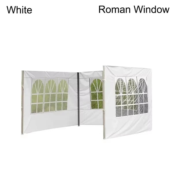 Paroi latérale de tonnelle 3 x 3 m Oxford 210D imperméable, avec fenêtres, structure non incluse