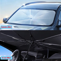 Pare-soleil voiture parapluie pliable pour pare-brise, avec ou sans encoche en V
