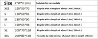 Housse de vélo en polyester 190T anti-UV et anti-pluie, 5 tailles de 170 à 200 cm
