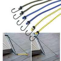 Lot de 6 sandows à crochets 30, 40 et 60 cm pour tente et bagages