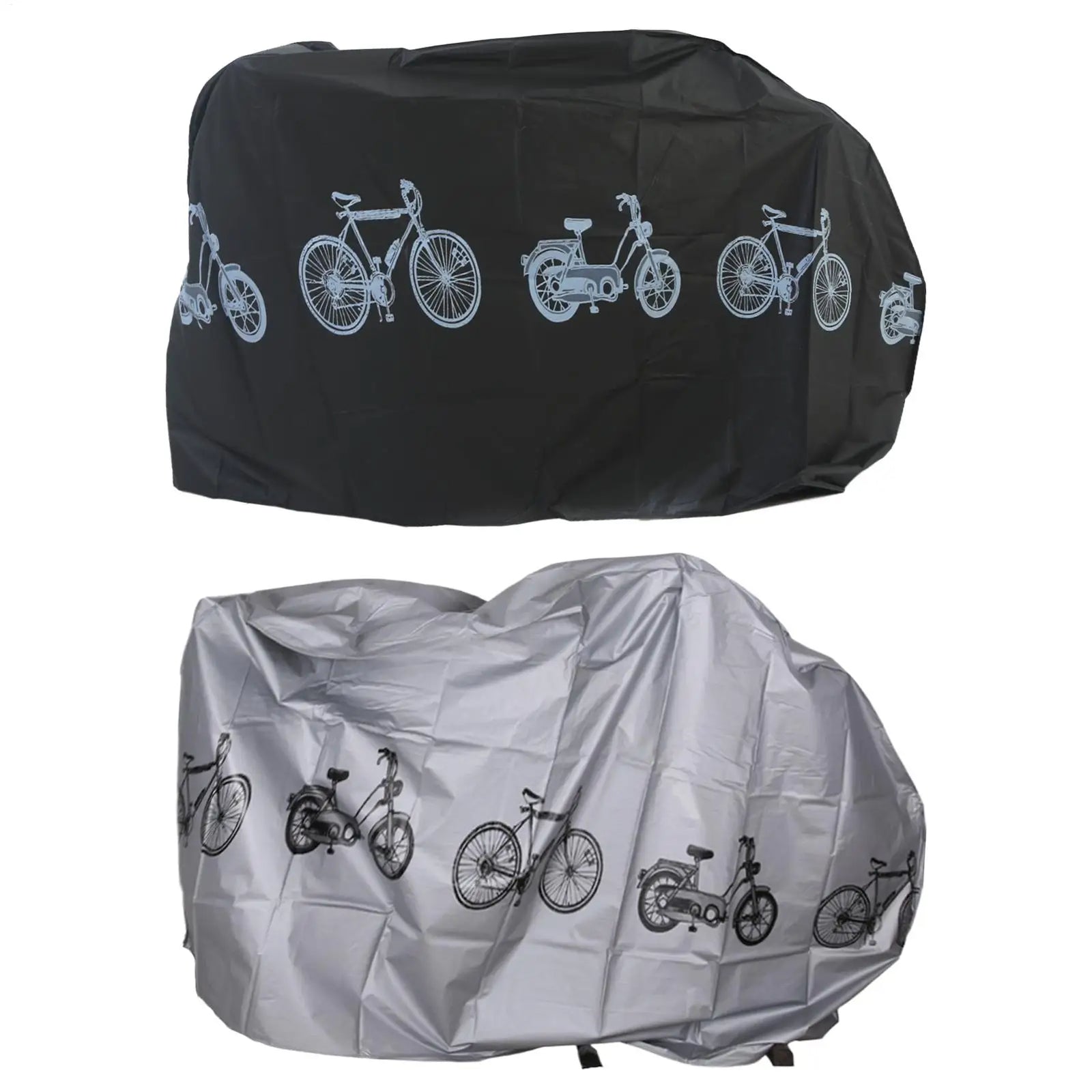 Housse de vélo imperméable anti-UV et anti-poussière, gris ou noir, 200 x 100 cm