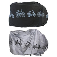 Housse de vélo imperméable anti-UV et anti-poussière, gris ou noir, 200 x 100 cm