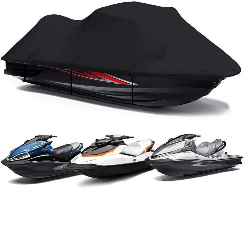 Housse jet ski remorquable en Oxford 210D, noire ou grise, 420 x 300 cm