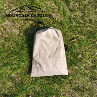 Bâche de camping imperméable Oxford 5 x 4 m avec piquets et cordes, anti-UV
