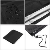 Housse de parasol droit ou déporté Oxford 210D noire, 17 tailles de 140 à 280 cm