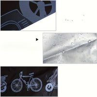 Housse de vélo imperméable et anti-poussière, intérieur et extérieur, grise ou noire