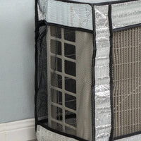 Housse de climatiseur extérieur en aluminium, façade en maille, 5 tailles de 75 à 105 cm