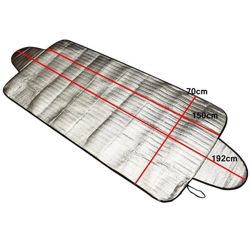 Protection pare-brise antigel en aluminium 4 couches, anti-neige et anti-UV