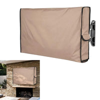 Housse TV extérieure beige imperméable Oxford 210D, 10 tailles de 76 à 170 cm