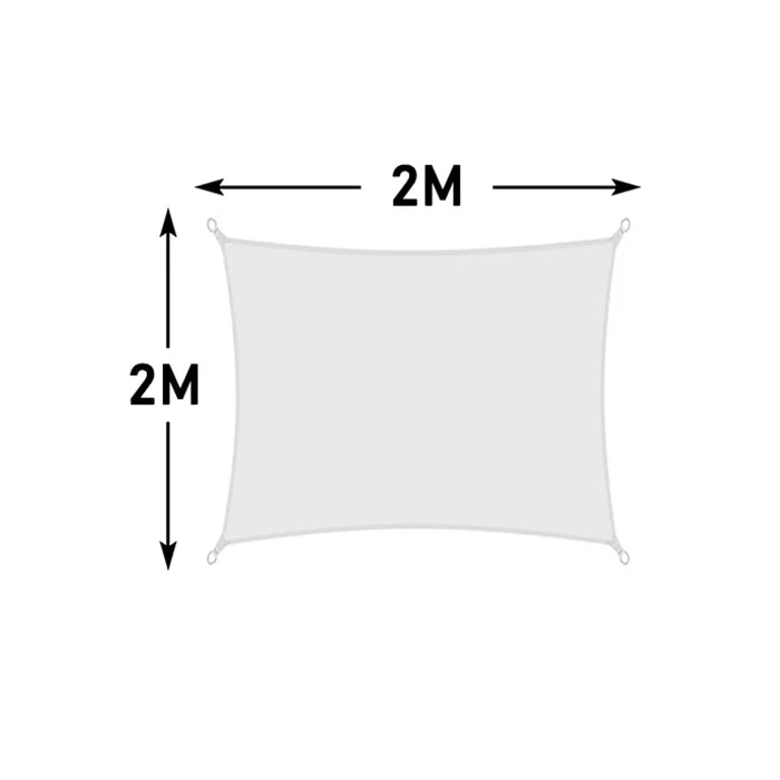 Voile d'ombrage blanche en Oxford 420D, carrée, rectangulaire ou triangulaire