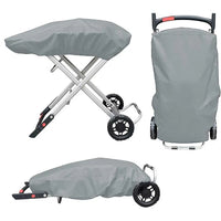 Housse barbecue grise pour Weber Traveler, gaz portable, Oxford 210D, 101 x 49 x 25 cm