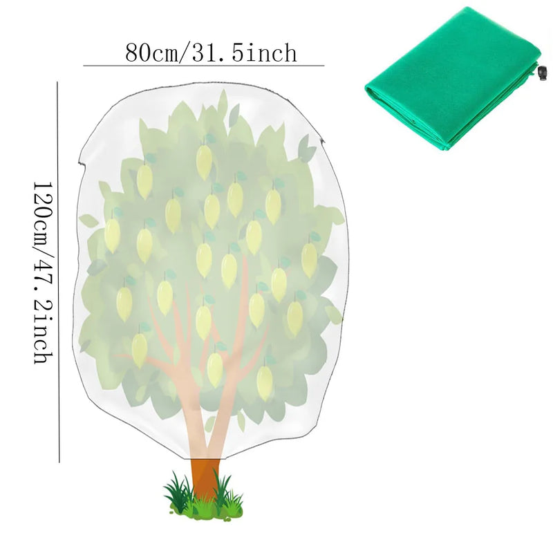 Housse d'hivernage verte à fermeture éclair pour plantes et arbustes, 5 tailles