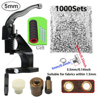 Kit d'œillets en laiton avec presse manuelle, 3 à 10 mm, pour bâche et cuir