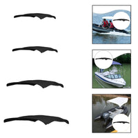 Toile de remplacement pour bimini de bateau 3 arceaux, noire, Oxford PVC, 4 tailles