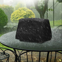Housse de barbecue en polyester imperméable avec sangles réglables et poche de rangement, 61 x 48 x 33 cm