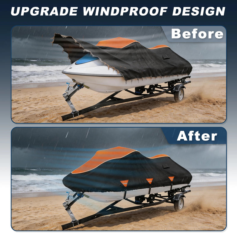 Housse jet ski pour Sea-Doo Spark et Trixx 2 ou 3 places 2014-2024, Oxford 420D