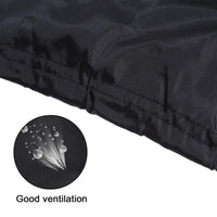 Housse parasol déporté noire imperméable et anti-UV, 3 hauteurs de 205 à 280 cm