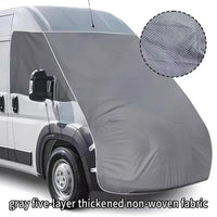 Housse de pare-brise camping-car anti-givre et anti-neige, 5 couches non tissées, 215 x 230 cm