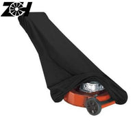 Housse tondeuse imperméable en polyéthylène noir 122 x 47 x 34 cm avec sangles