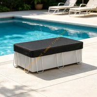 Bâche piscine hors sol rectangulaire Oxford 210D, 230 x 160 à 460 x 230 cm