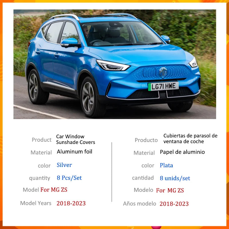 Pare-soleil de voiture pour MG ZS et ZS EV 2018-2023, anti-UV, pare-brise et vitres