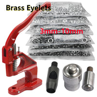 Kit d'œillets en laiton avec presse manuelle, 3 à 10 mm, pour bâche et cuir