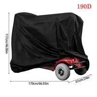 Housse universelle moto, scooter et vélo, Oxford imperméable, 5 dimensions de 140 à 208 cm