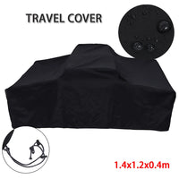 Housse de tente de toit imperméable en Oxford 210D noir, 140 x 120 x 40 cm, cordon de serrage